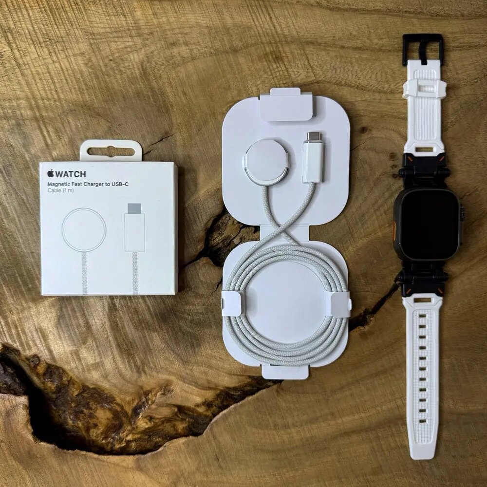 Беспроводное зарядное устройство Magnetic Fast Charger Type-C для Apple Watch White
