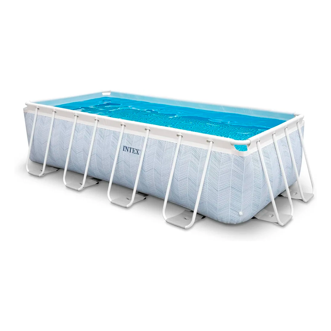 Каркасный бассейн Intex Chevron Prism Frame 26780 400х200х100см 6836л синий