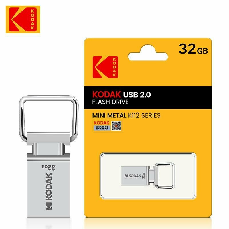 Накопитель USB Flash флешка KODAK 32Gb USB 2.0/3.0 металлическая