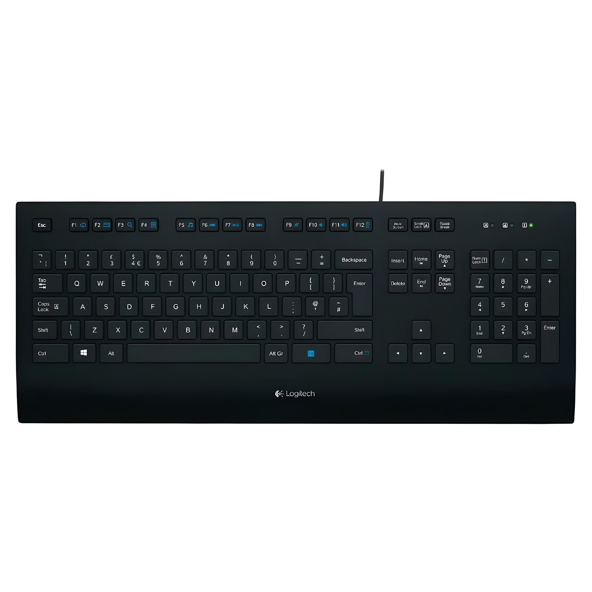 Клавиатура LOGITECH K280e Corded Keyboard - BLACK - USB - RUS - B2B, проводная