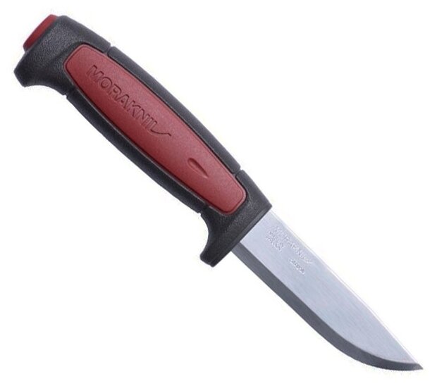 Нож Morakniv Pro C, углеродистая сталь, черный/бордовый