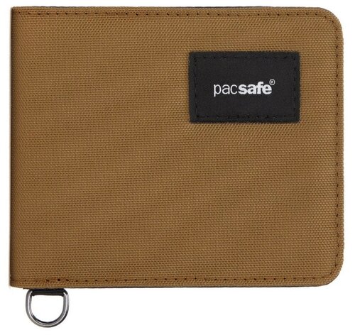 Кошелек PacSafe, синий, коричневый