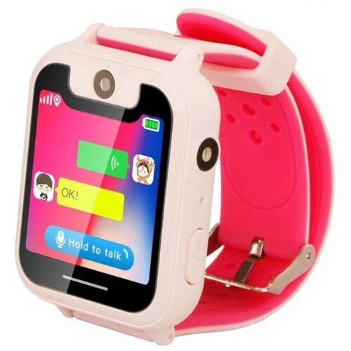 фото Детские умные часы tiroki s6, розовый