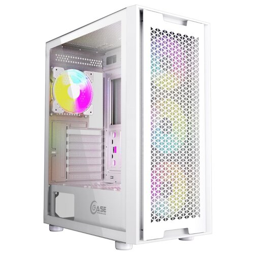 Компьютерный корпус PowerCase Alisio X4W белый корпус powercase alisio x4b tempered glass 4x 120mm 5 color fan чёрный atx caxb l4