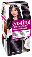 L'Oreal Paris Casting Creme Gloss Стойкая краска-уход для волос, 210, Черный Перламутровый