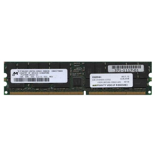 Оперативная память Micron 2 ГБ DDR 333 МГц DIMM CL3 MT36VDDF25672G-335