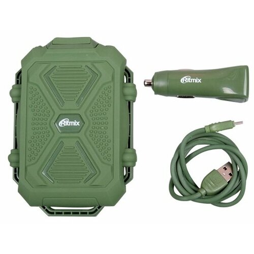 Разветвитель Ritmix RM-3499DC Green + внешний аккумулятор 10 000 mA/ч