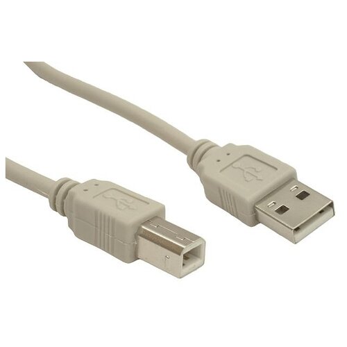 Кабель 5bites USB - USB (UC5010-018C), 1.8 м, серый кабель usb2 0 am bm 5bites uc5010 018c 1 8 метра чёрный