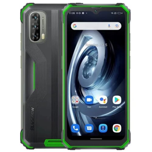 Смартфон Blackview BV7100 6/128 ГБ Global для РФ, Dual nano SIM, зеленый смартфон blackview a52 pro 6 128 гб global dual nano sim vitality green