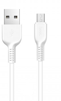 Дата-кабель USB 2.0A для micro USB Hoco X20 Flash TPE 3м White