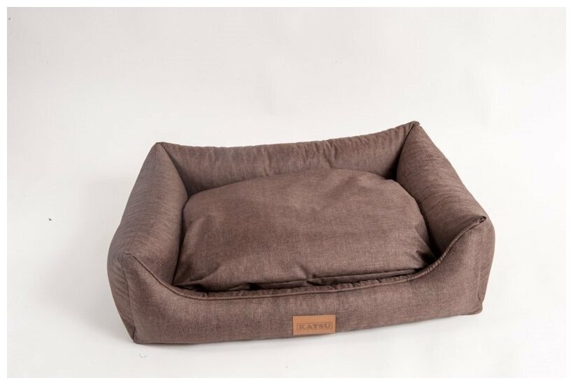 Лежанка для собак Katsu Sofa Opi L, размер 82х60х22см., бордовый - фотография № 2