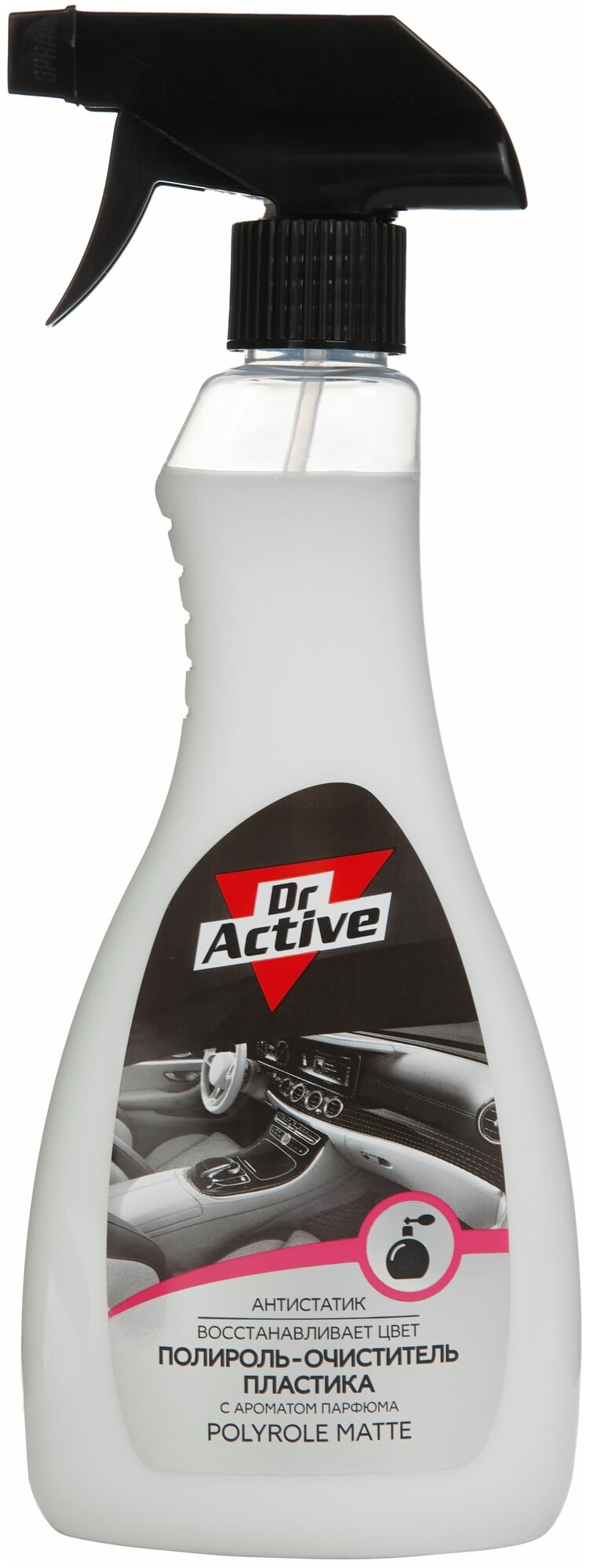 Матовый полироль-очиститель пластика Dr. Active MATTE с парфюмированным ароматом 500 мл спрей