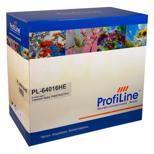 ProfiLine PL-64016HE, 21000 стр, черный 64016se nv print совместимый черный тонер картридж для lexmark optra t640 t642 6 000стр