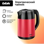 Чайник электрический BBK EK1709P черный/красный - изображение
