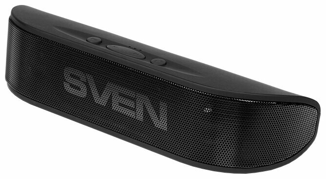 SVEN PS-70BL, черный, акустическая система (2.0, мощность 2x3 Вт (RMS), Bluetooth, встроенный аккумулятор)