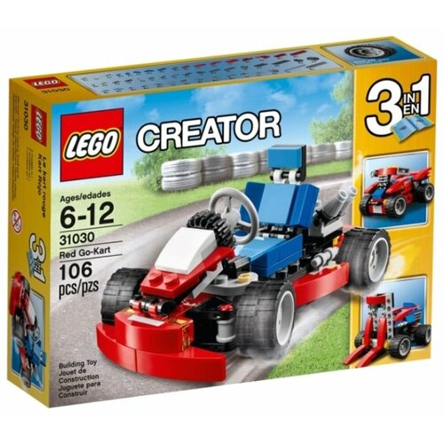 Конструктор LEGO Creator 31030 Красный гоночный карт, 106 дет. конструктор lego гоночный автомобиль nissan skyline gtr 319 деталей