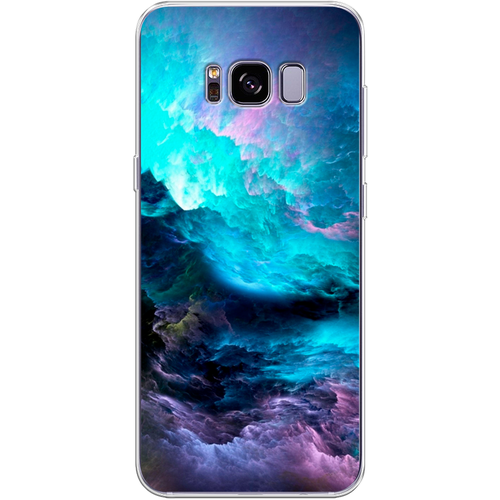 Силиконовый чехол на Samsung Galaxy S8 + / Самсунг Галакси С8 Плюс Бирюзовое небо пластиковый чехол влюбленная пара небо на samsung galaxy s8 самсунг галакси с8 плюс