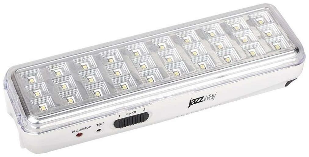 Светильник аварийного освещения JazzWay Accu9-L30 аккумуляторный 3W IP20 белый