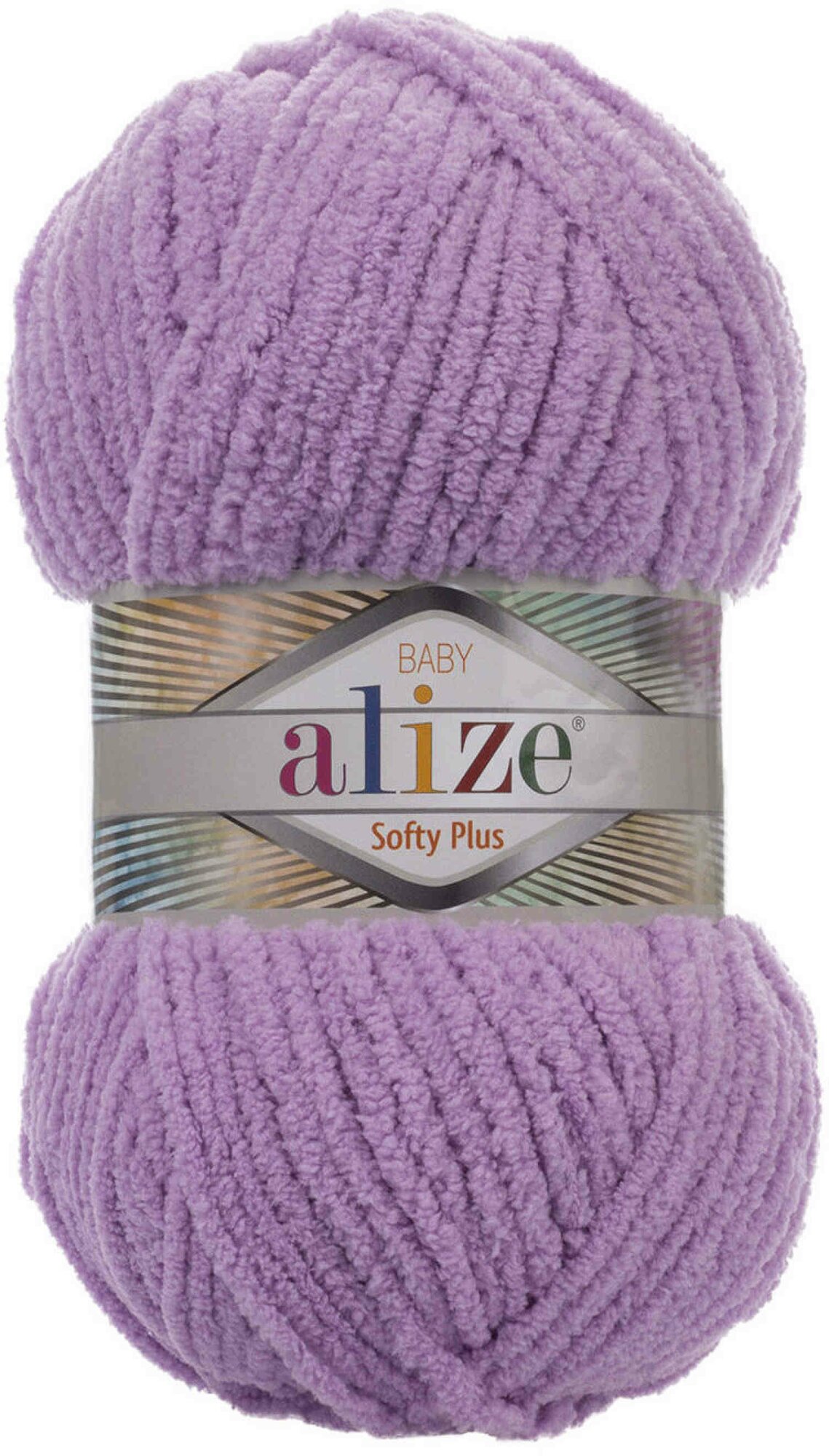 Пряжа Alize Softy plus сиреневый (47), 100%микрополиэстер, 120м, 100г, 1шт