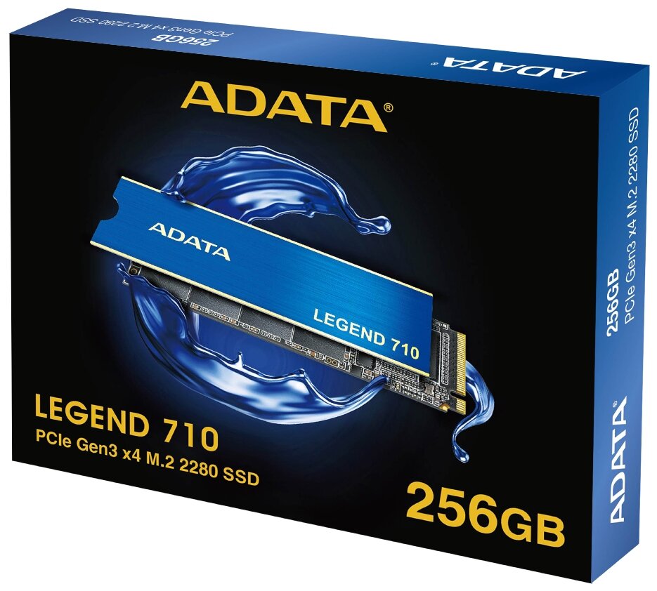 Накопитель Adata SSD M.2 LEGEND 710 256GB PCIe 3.0 x4 3D NAND (ALEG-710-256GCS)