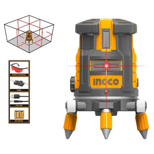 Лазерный нивелир INGCO HLL306505 лазерный нивелир 30 м красный луч ingco hll306505
