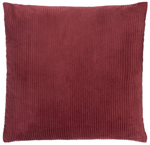 Чехол на подушку фактурный из хлопкового бархата бордового цвета из коллекции Essential, 45х45 см, Tkano, TK22-CC0018