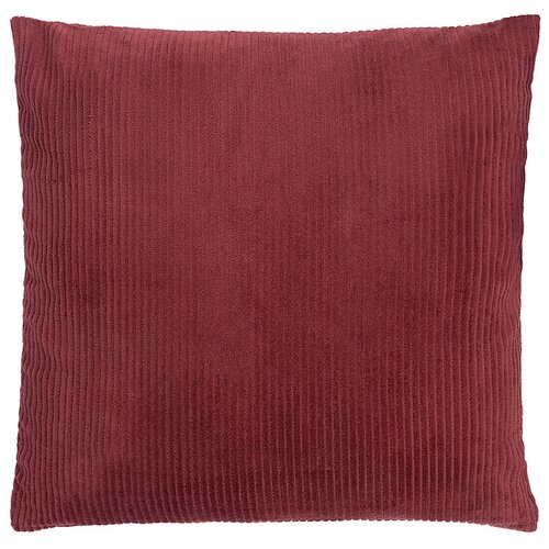 Чехол на подушку фактурный из хлопкового бархата бордового цвета из коллекции Essential, 45х45 см, Tkano, TK22-CC0018