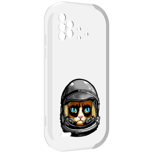 Чехол MyPads кот космонавт для UMIDIGI Bison X10 / X10 Pro задняя-панель-накладка-бампер