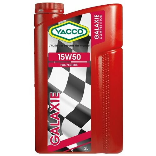 Синтетическое моторное масло Yacco Galaxie 15W50, 2 л