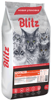 Корм для кошек Blitz (10 кг) Adult Cats Poultry dry 10 кг