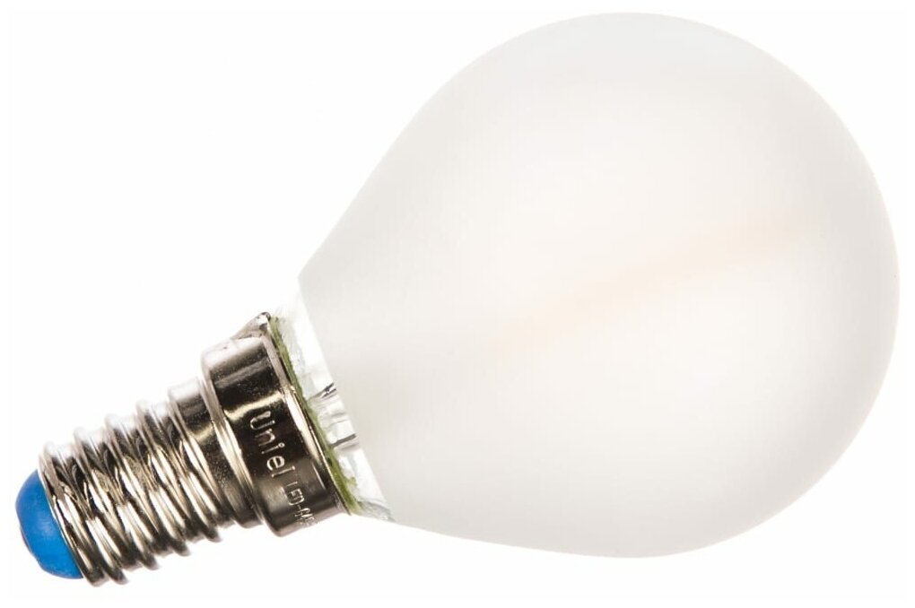 Лампа светодиодная Uniel UL-00000303, E14, G45, 6 Вт, 3000 К - фотография № 1