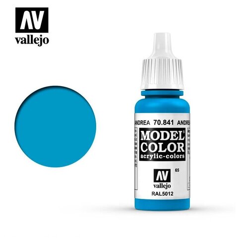 Краска Vallejo серии Model Color - Andrea Blue 70841, матовая (17 мл)