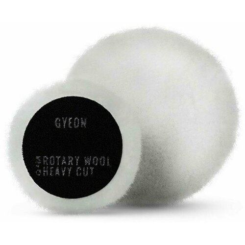 GYEON Rotary Wool Heavy Cut Q²M - Меховой полировальный круг режущий для роторных машин 130 мм круг полировальный rotary fine мягкий 130 135 мм желтый rupes 9 br150м