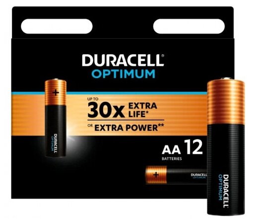 Элемент питания Duracell Optimum LR6 AA бл 12