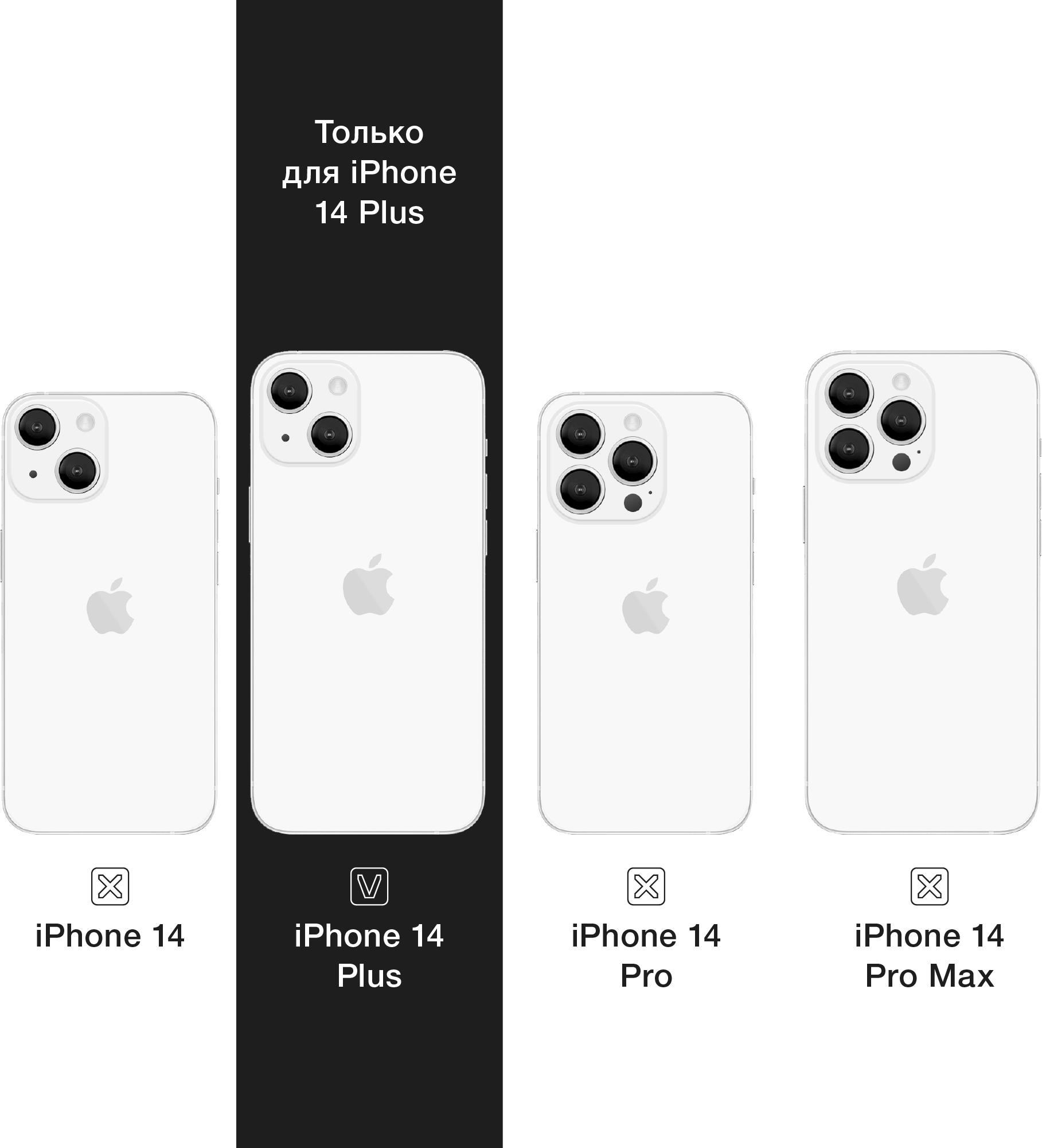 Силиконовый чехол Commo Shield для iPhone 14 Plus с Magsafe, чёрный - фотография № 8