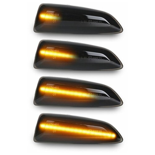 Повторители поворота LED для Opel Astra J, Zafira C, Insignia B динамические тонированные 2шт