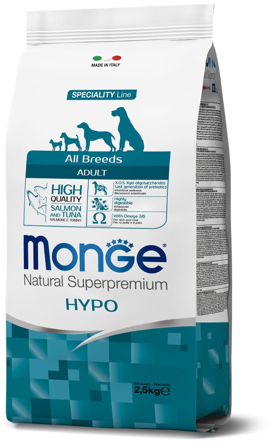 Monge Dog Speciality Hypoallergenic корм для собак гипоаллергенный лосось с тунцом 2,5 кг