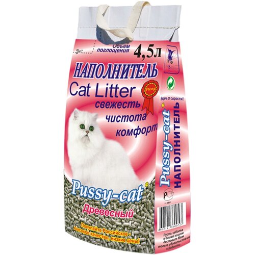 pretty cat wood granules наполнитель древесный для туалета кошек 10 кг х 4 шт PUSSY-CAT древесный наполнитель древесный для туалета кошек (4,5 л х 4 шт)