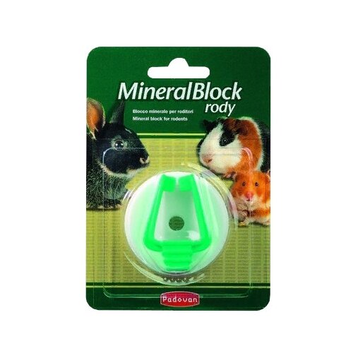 Padovan Минеральный камень для грызунов Padovan MineralBlock rody, 50 гр, 4 шт.