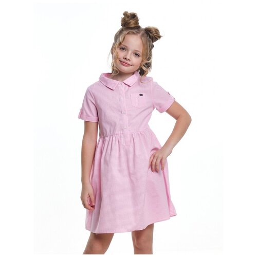 Платье Mini Maxi, размер 146, розовый школьный фартук mini maxi размер 146 розовый черный