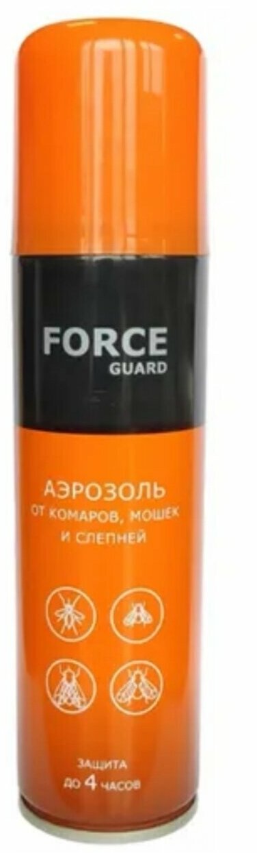 Force Guard Аэрозоль от комаров, мошек и слепней 150 мл - фотография № 3