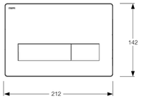 Кнопка смыва MEPA Orbit vandal-proof 421825 нержавеющая сталь