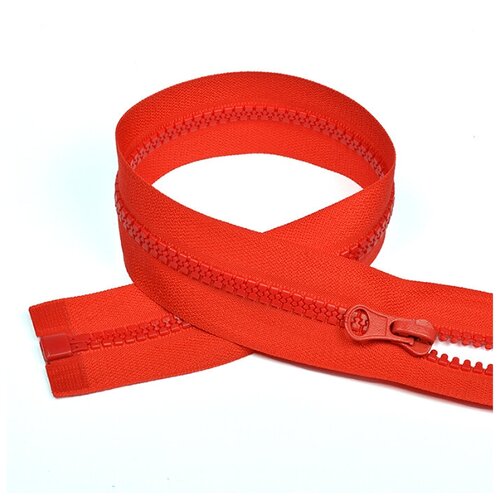 Молния MaxZipper трактор №5 1 замок усил. зв, 80см, цв. F162 красный уп.50шт