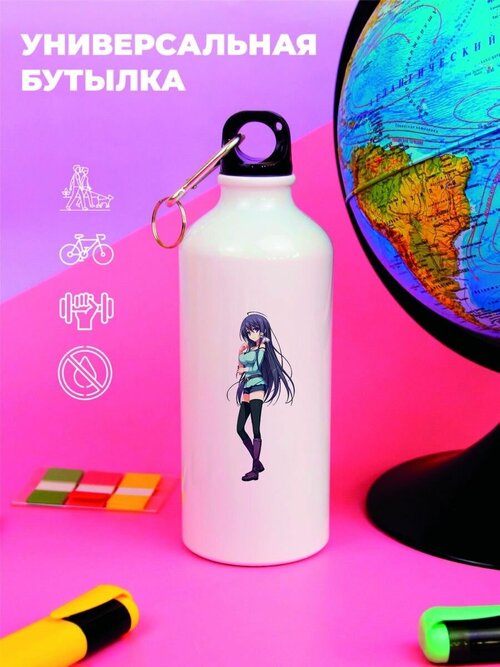 Бутылка для воды Аниме девушка