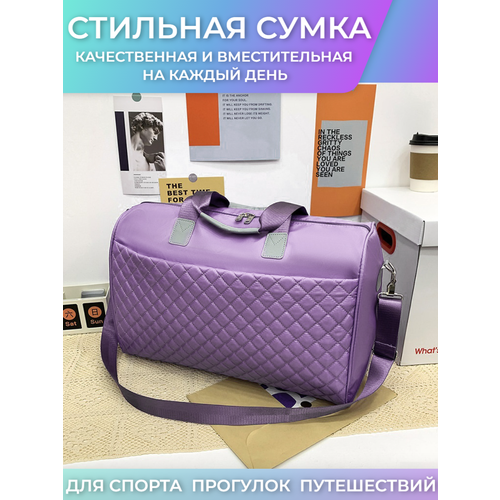 Сумка спортивная , 26 л, 19х30х48 см, ручная кладь, фуксия