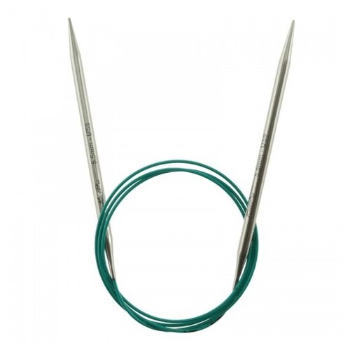 Спицы Knit Pro Mindful 36122, диаметр 5.5 мм, длина 100 см, серебристый
