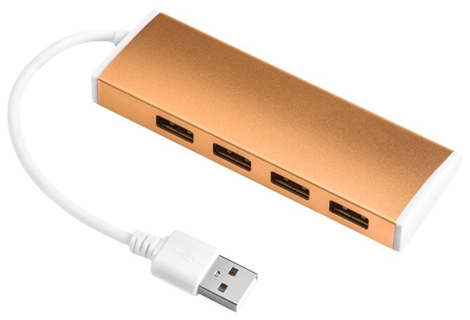 USB-концентратор GreenConnect GCR-UH214BR, разъемов: 4