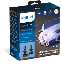 Комплект светодиодных ламп LED H4 P43t 132В 18Вт 5800К X2 (2шт) Philips 11342U90CWX2