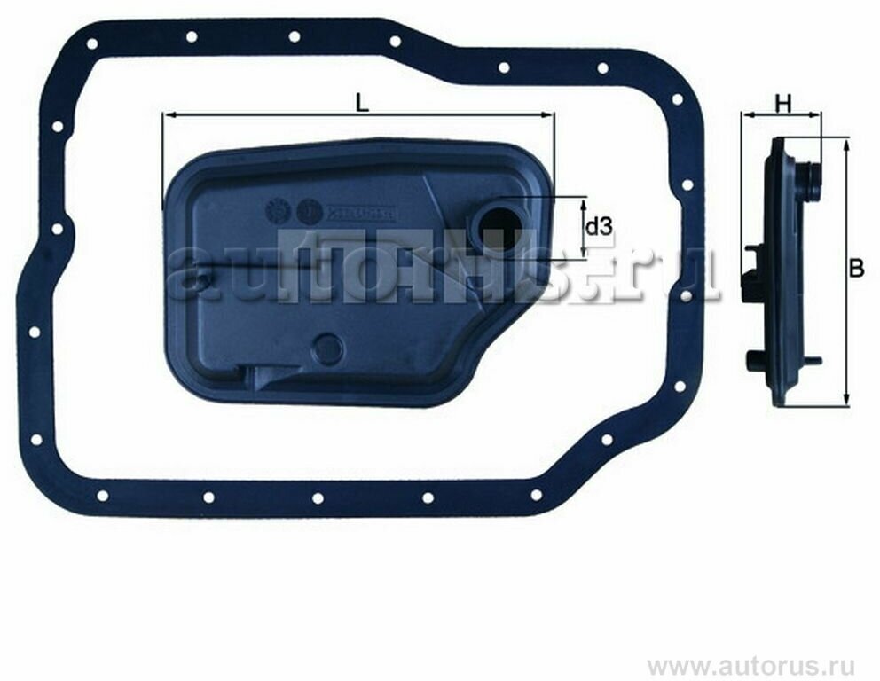 MAHLE HX149D Фильтр АКПП с прокладкой поддона FORD Focus II/C-Max / MAZDA 3/6 KNECHT/MAHLE HX 149D