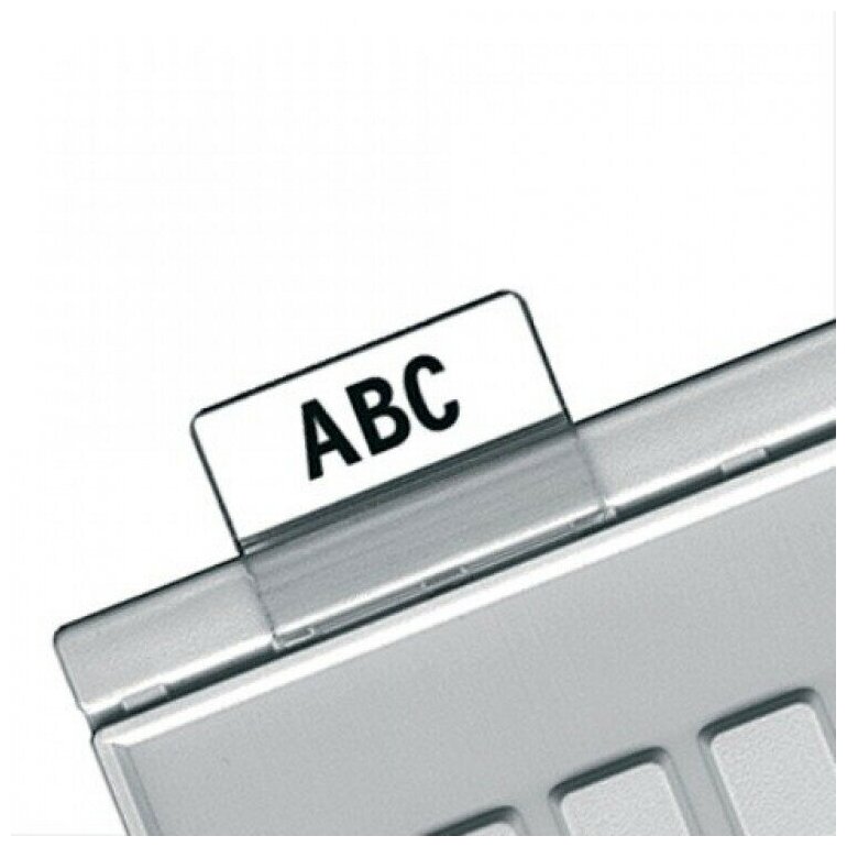 Картотечные индексные окна HAN (Германия), комплект 10 шт, для разделителей А4, А5, А6, прозр, НА9001